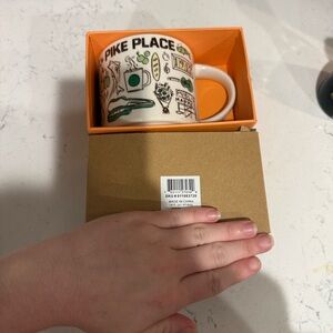 STARBUCKS Pike Place Market Mug - White and Green